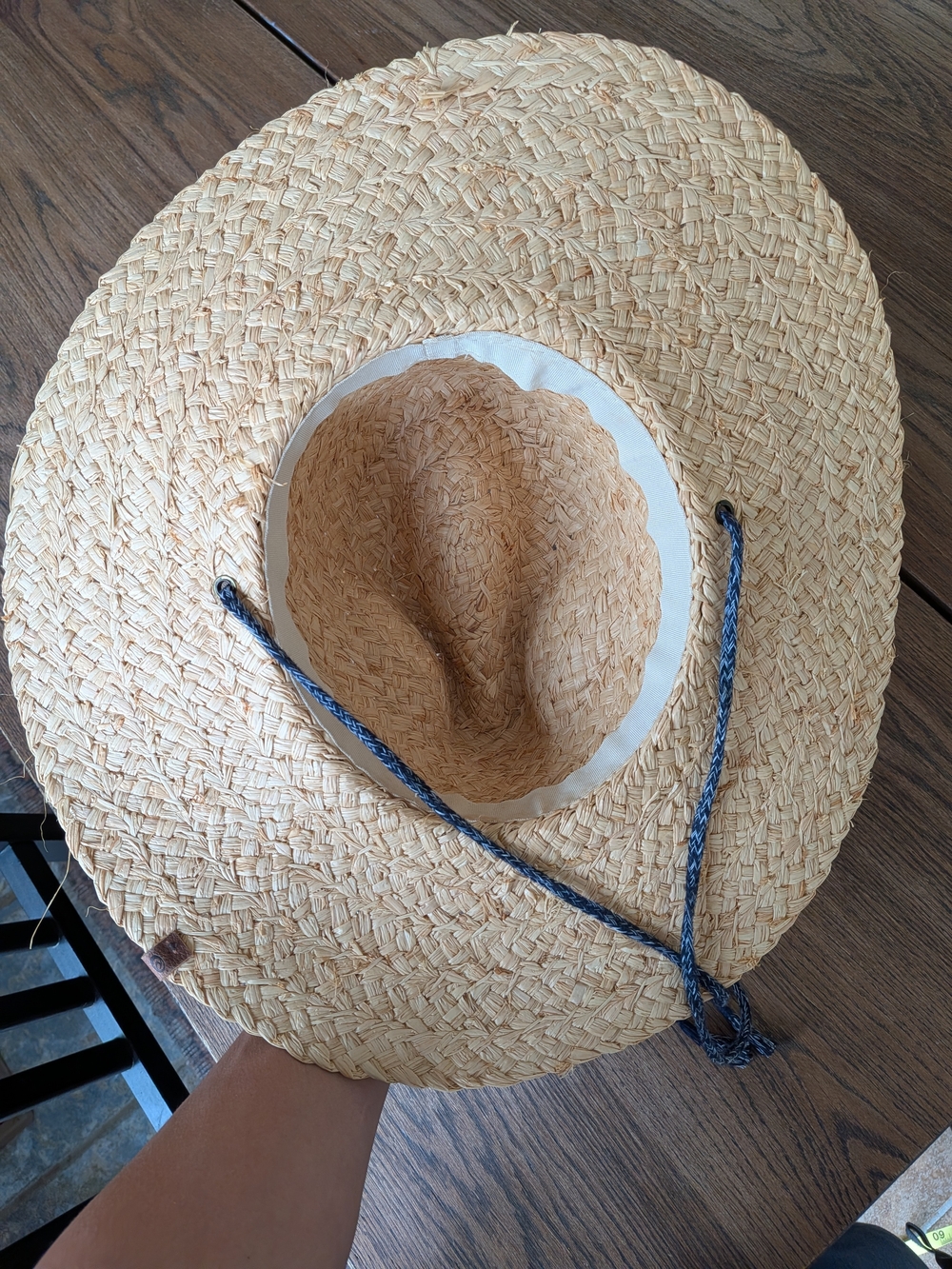 Rip Curl Womens Straw Wide Brim Sun Hat One Size Adjustable Chin Strap - Picture 4 of 8